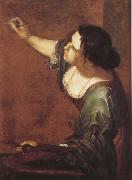 Artemisia  Gentileschi Sjalvportratt as allegory over maleriet oil painting reproduction